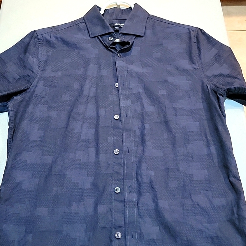Murano Dark Blue Collared Shirt